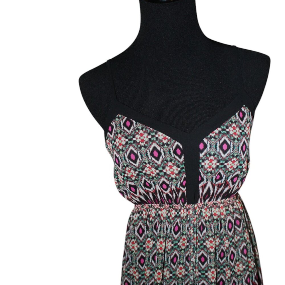 SALE! Doe & Rae Maxi Dress COLORFUL GEOMETRIC PRINT S EUC - Picture 3 of 15